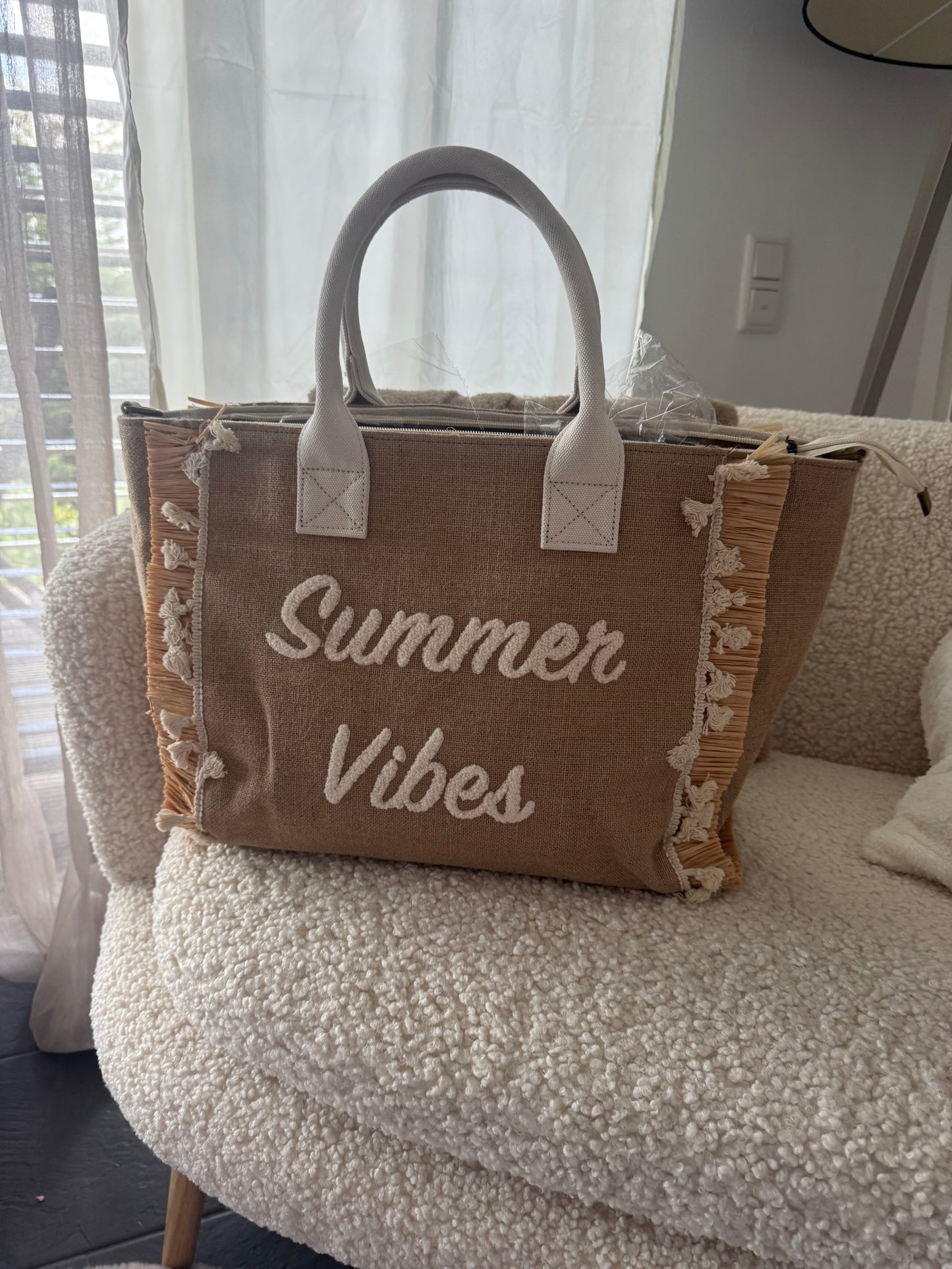 Tasche beige "SUMMER VIBES"