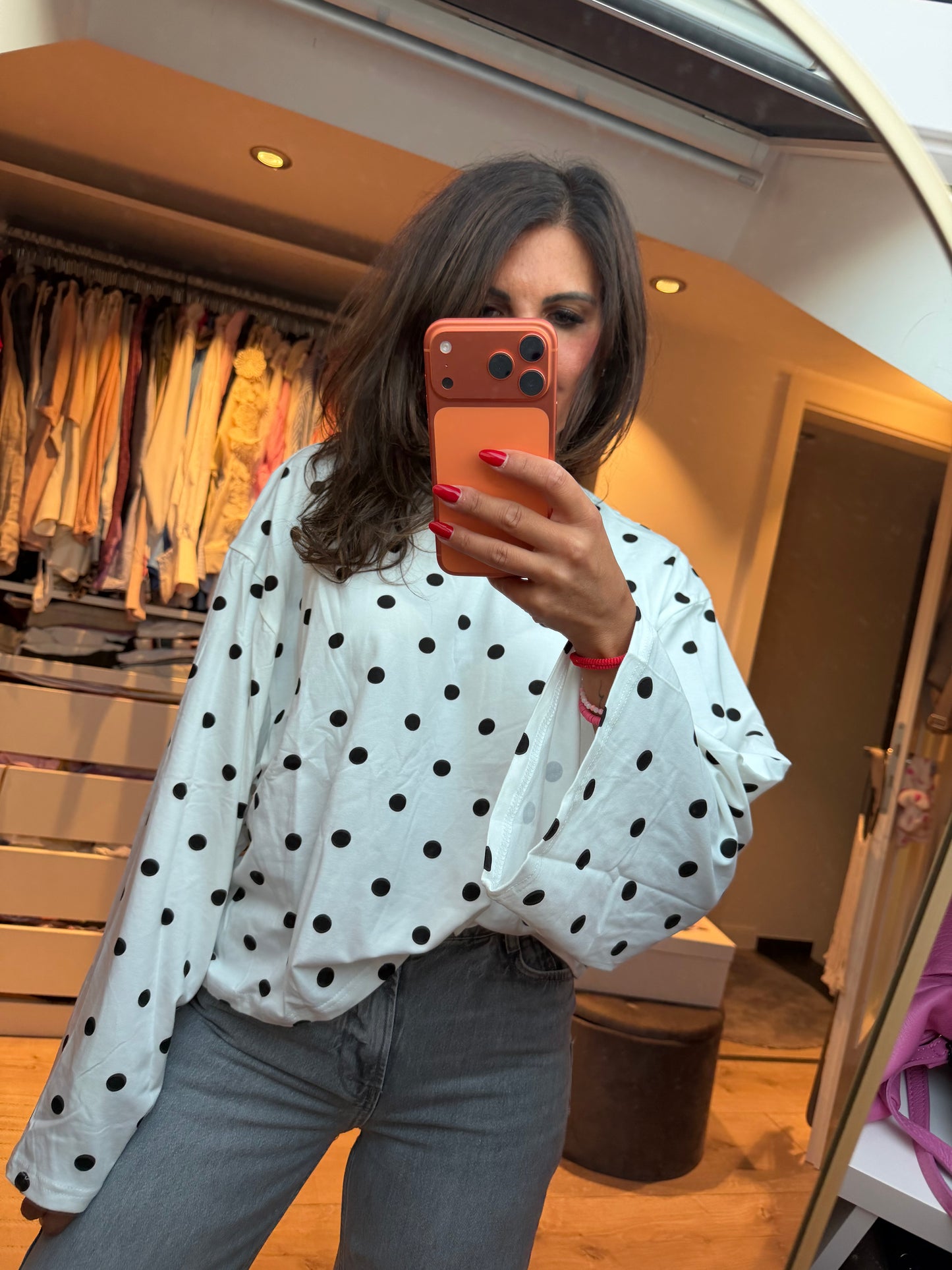 Longsleeve "Polka Dot Chic"