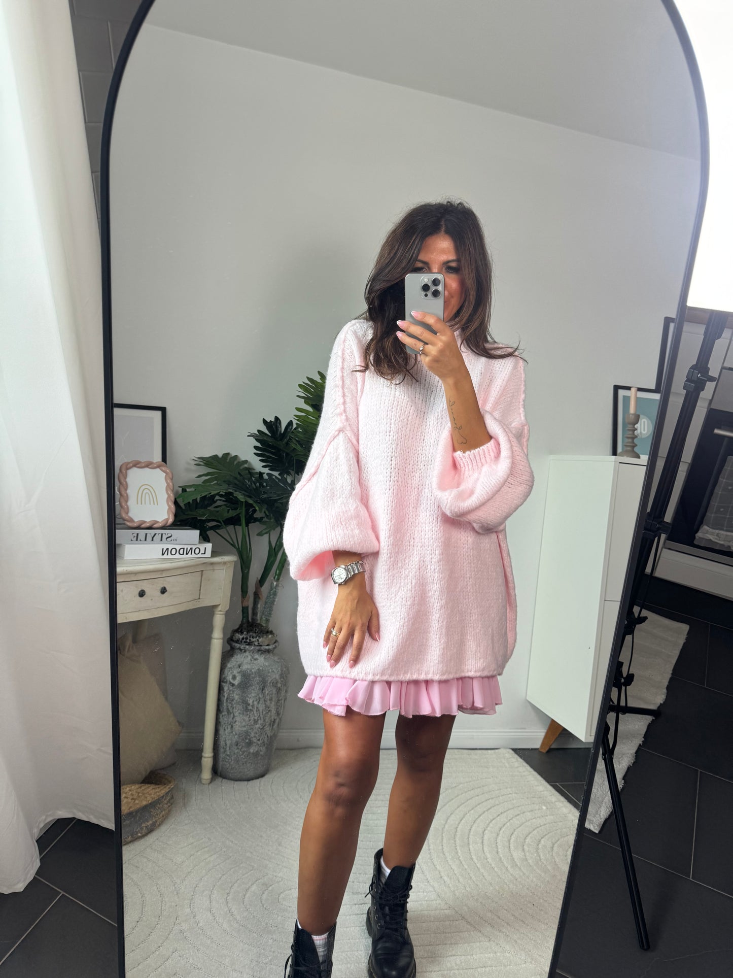 Pullover Oversize rosa "Mirella"