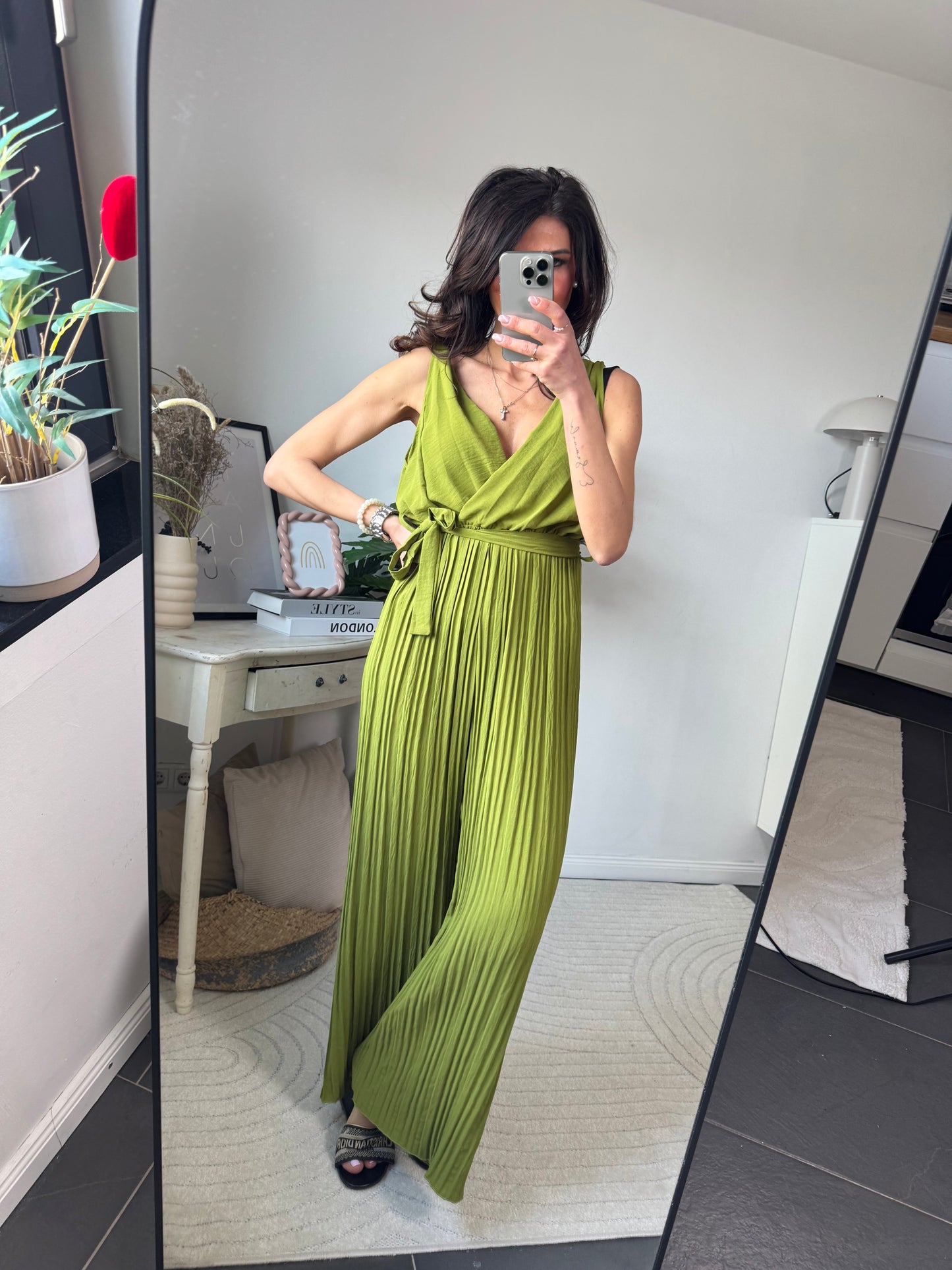 Jumpsuit olivgrün "FERNANDA"