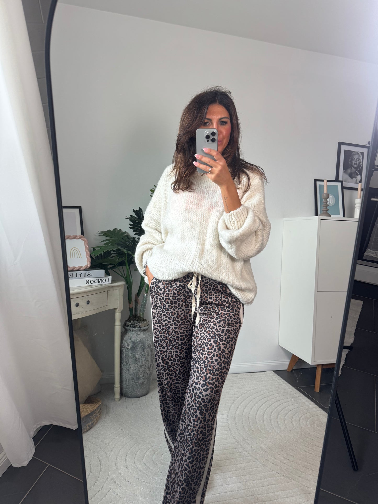 Pullover cremeweiß kurz "Riccione"