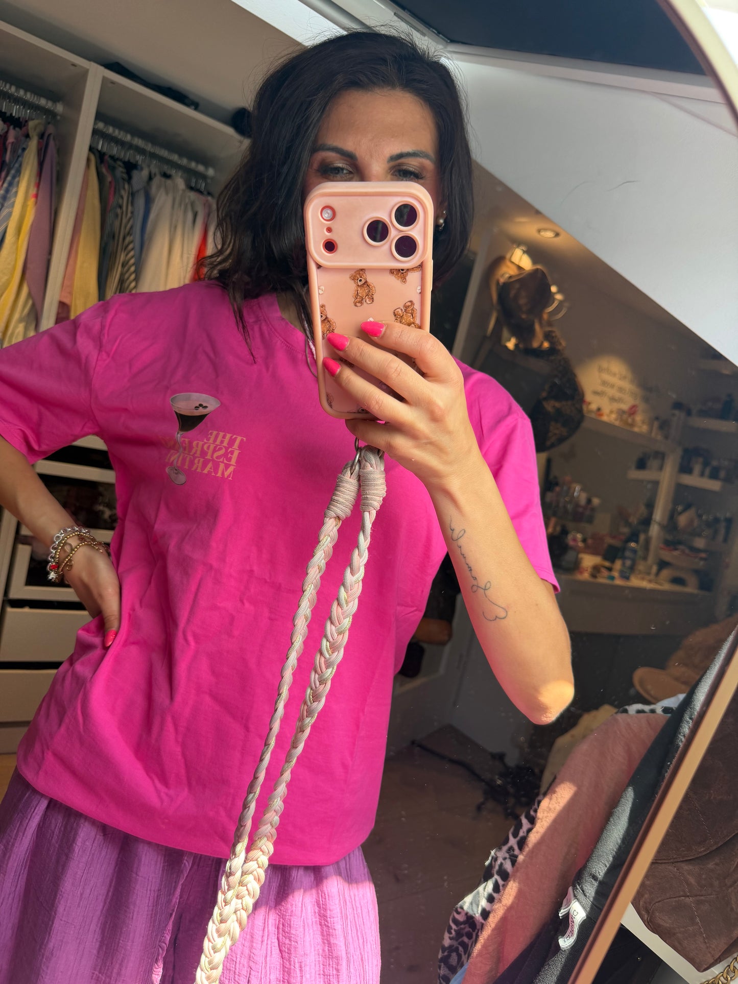 T-Shirt pink "Espresso Martini"