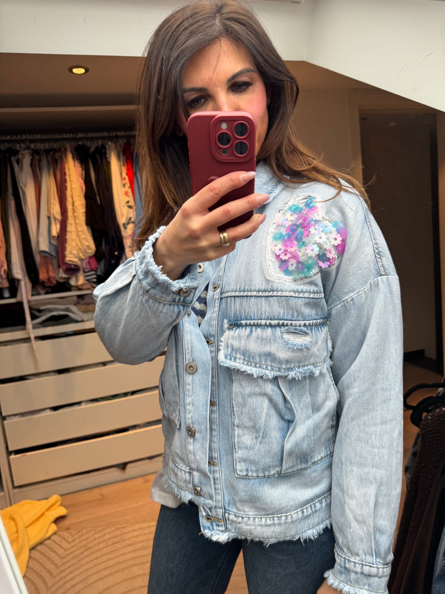Jeansjacke "LOVE"