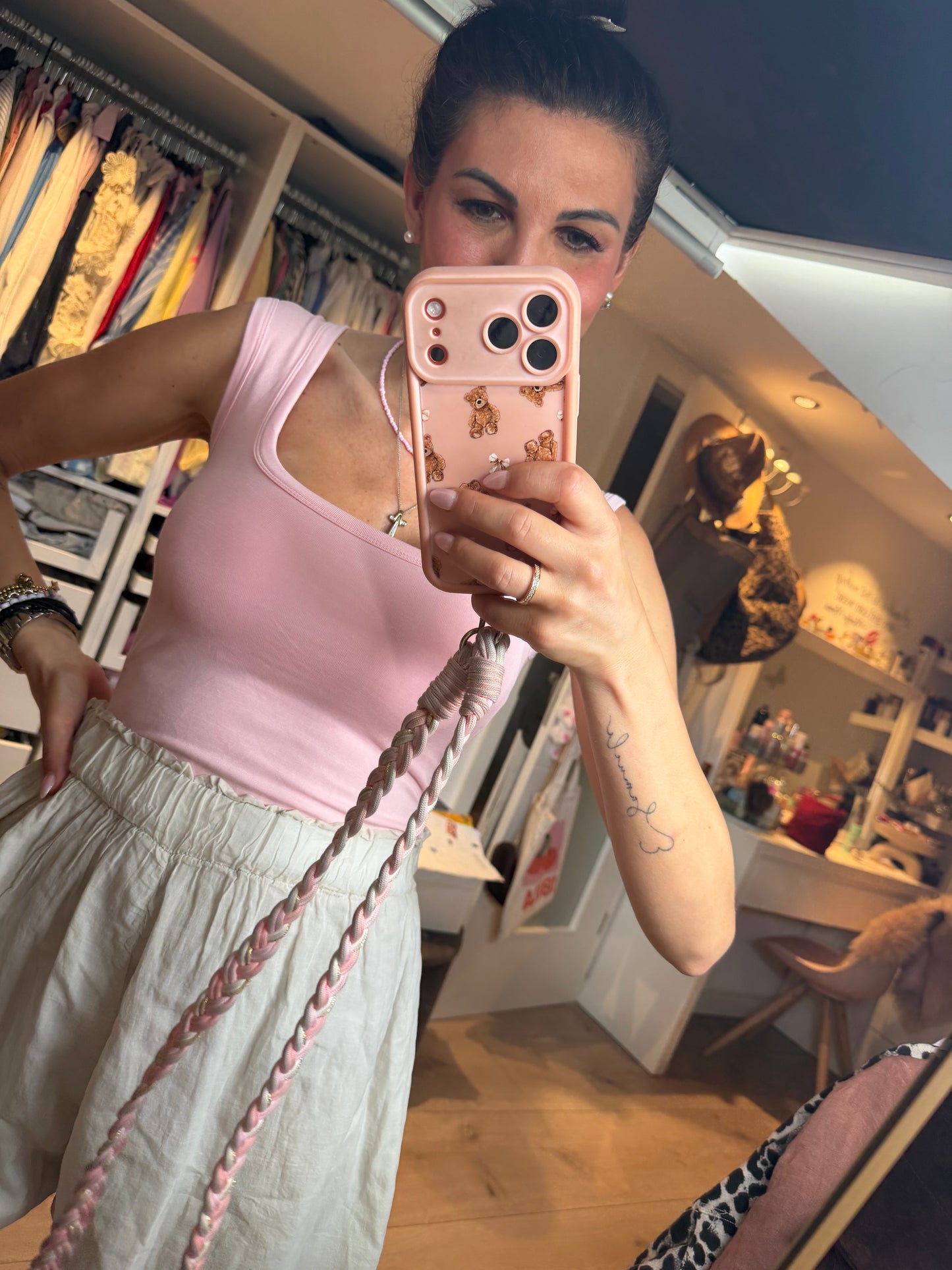 Top rosa "Amore mio"