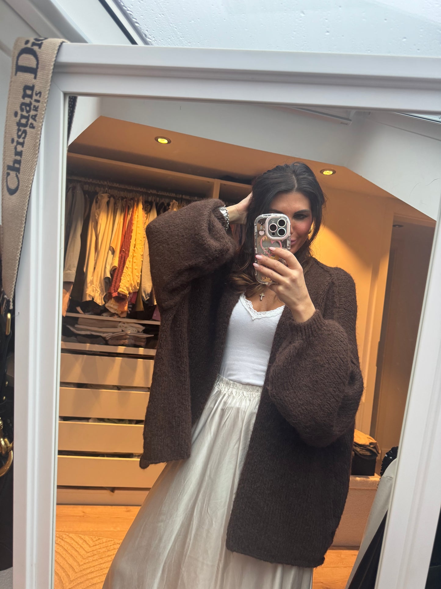 Cardigan braun "GIUSI"