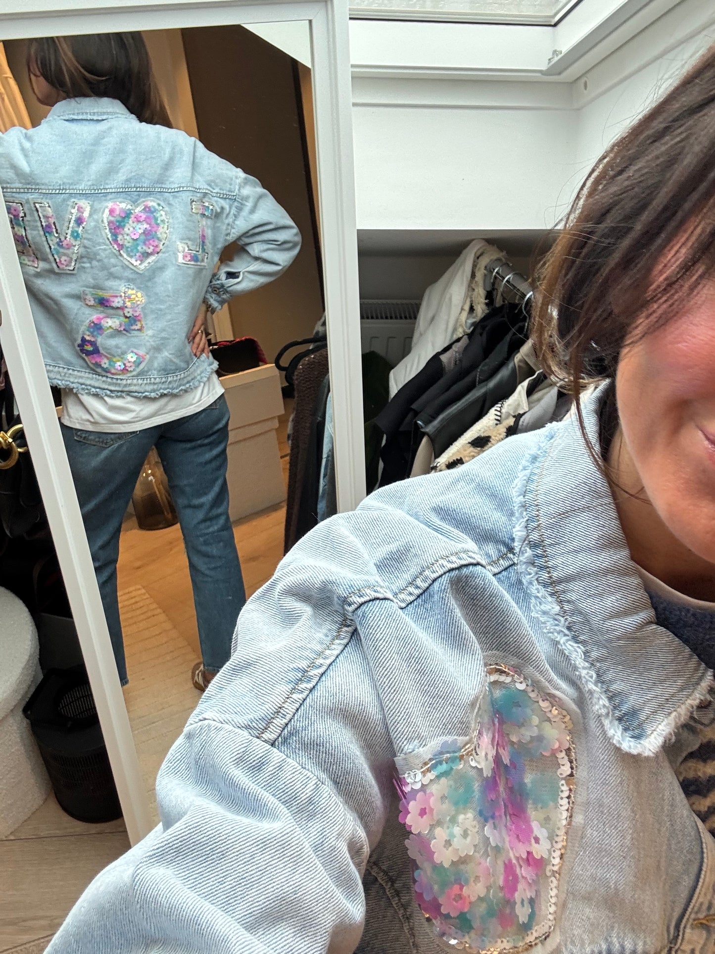Jeansjacke "LOVE"