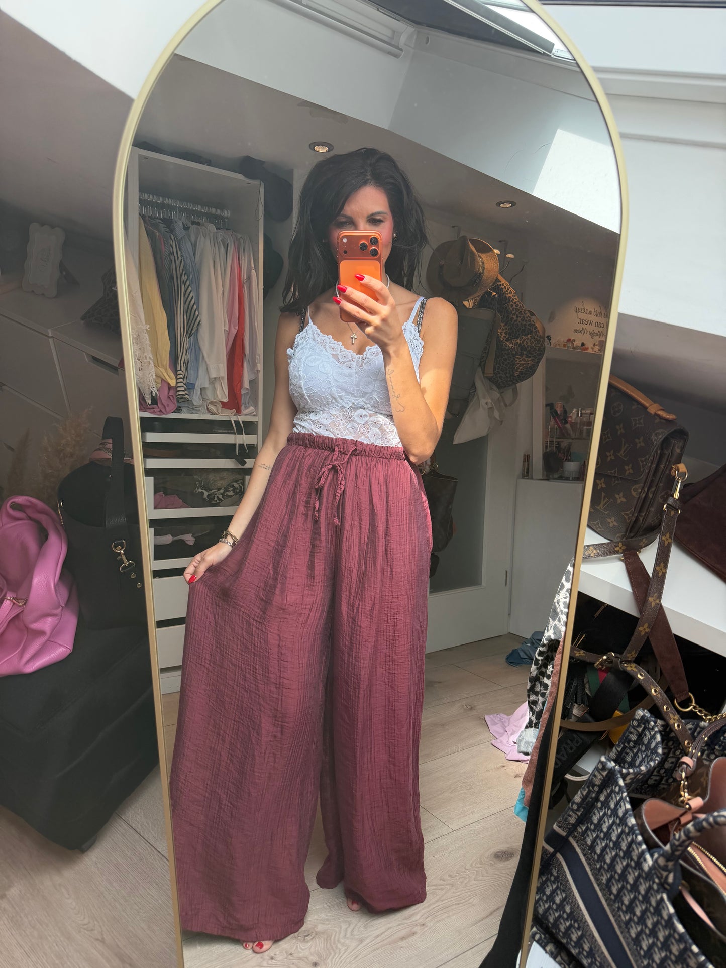 Hose "Bordeaux Palazzo"