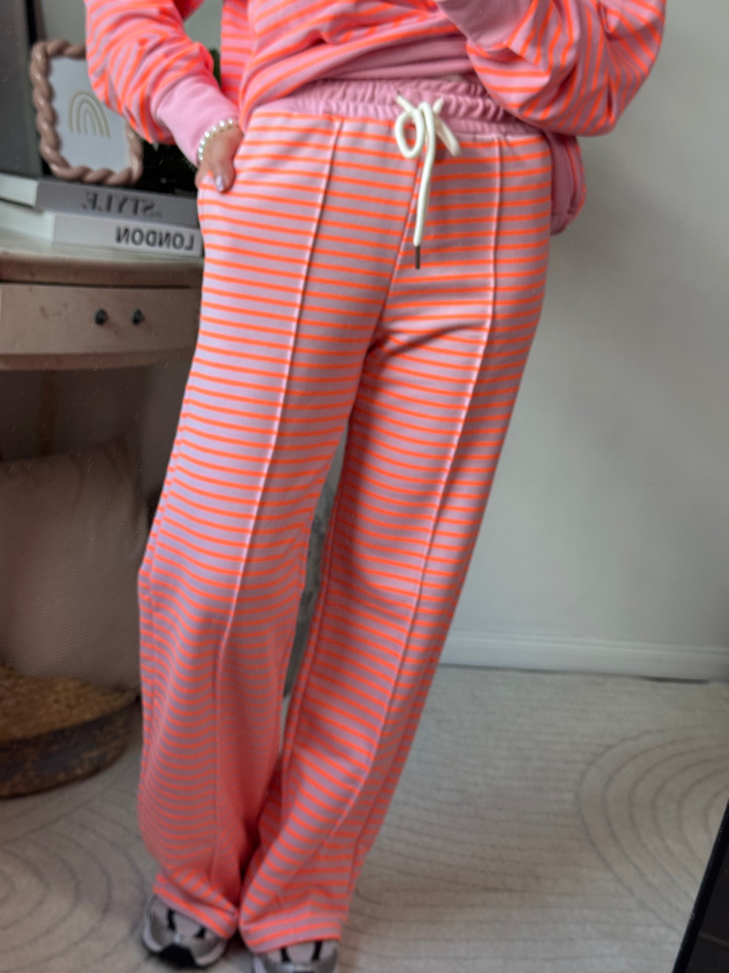 Hose rosa orange "EASY STRIPE"