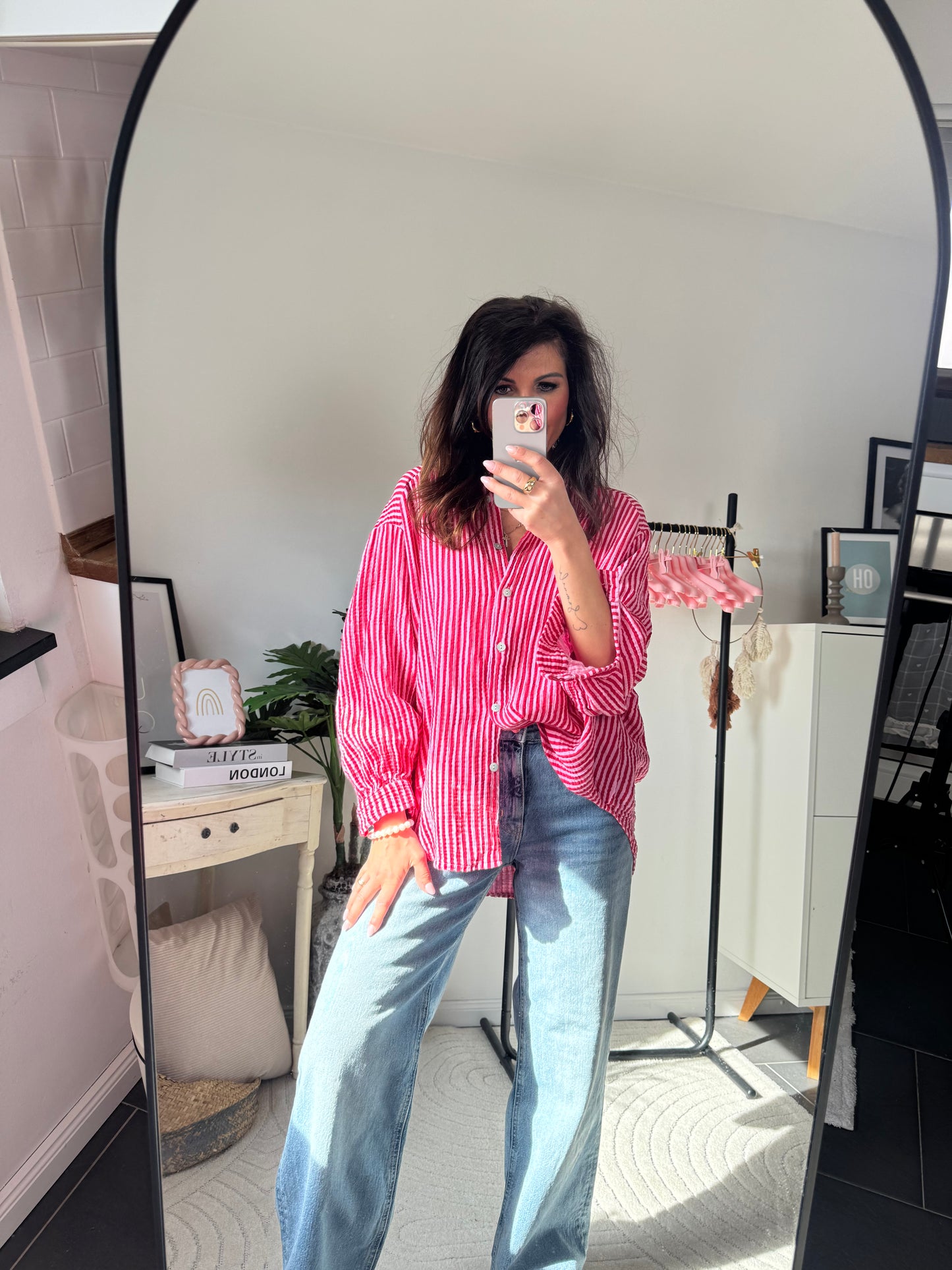 Musselinbluse "ROSA SOLE"