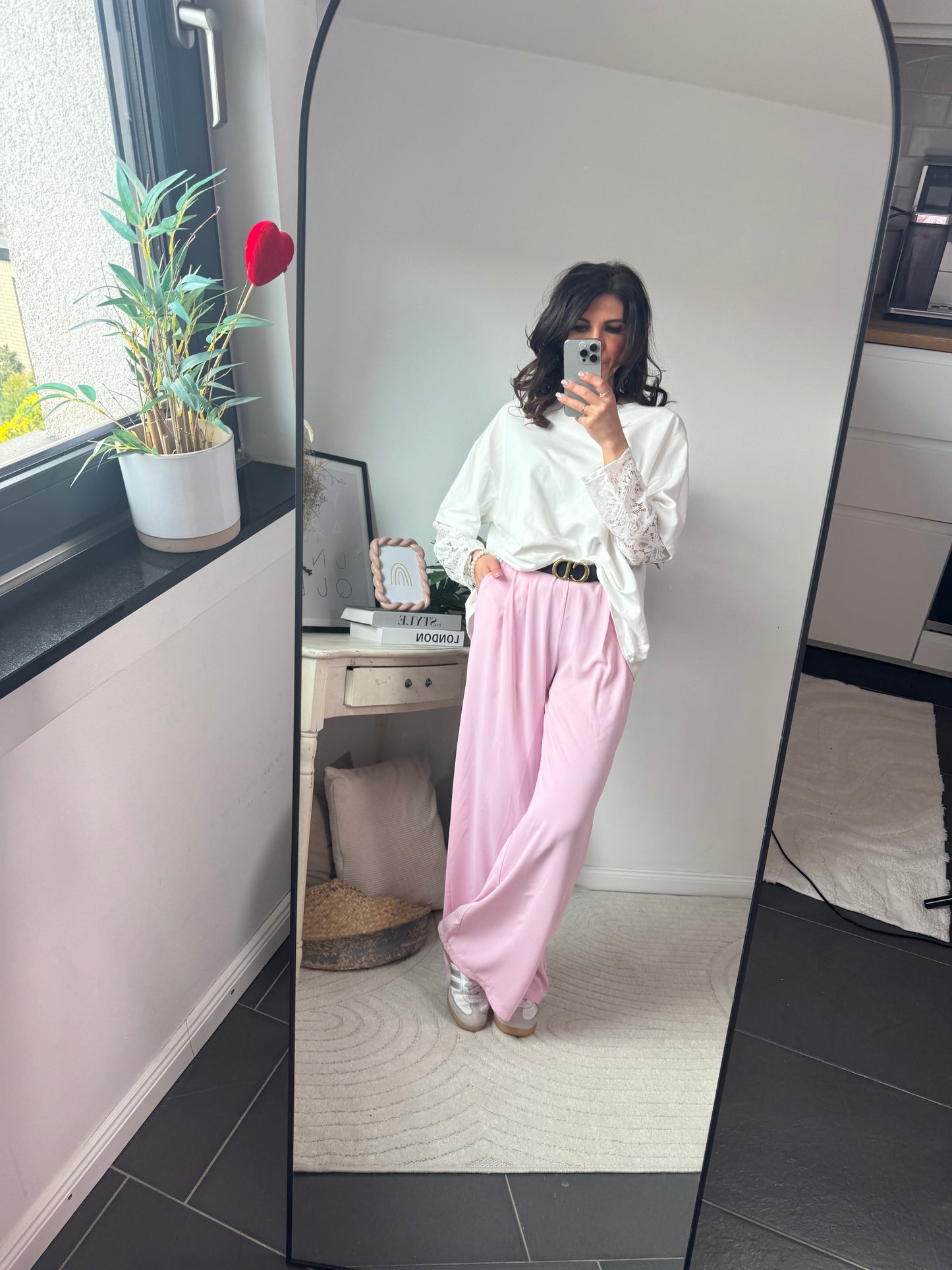 Longsleeve weiß "CAMILLA"