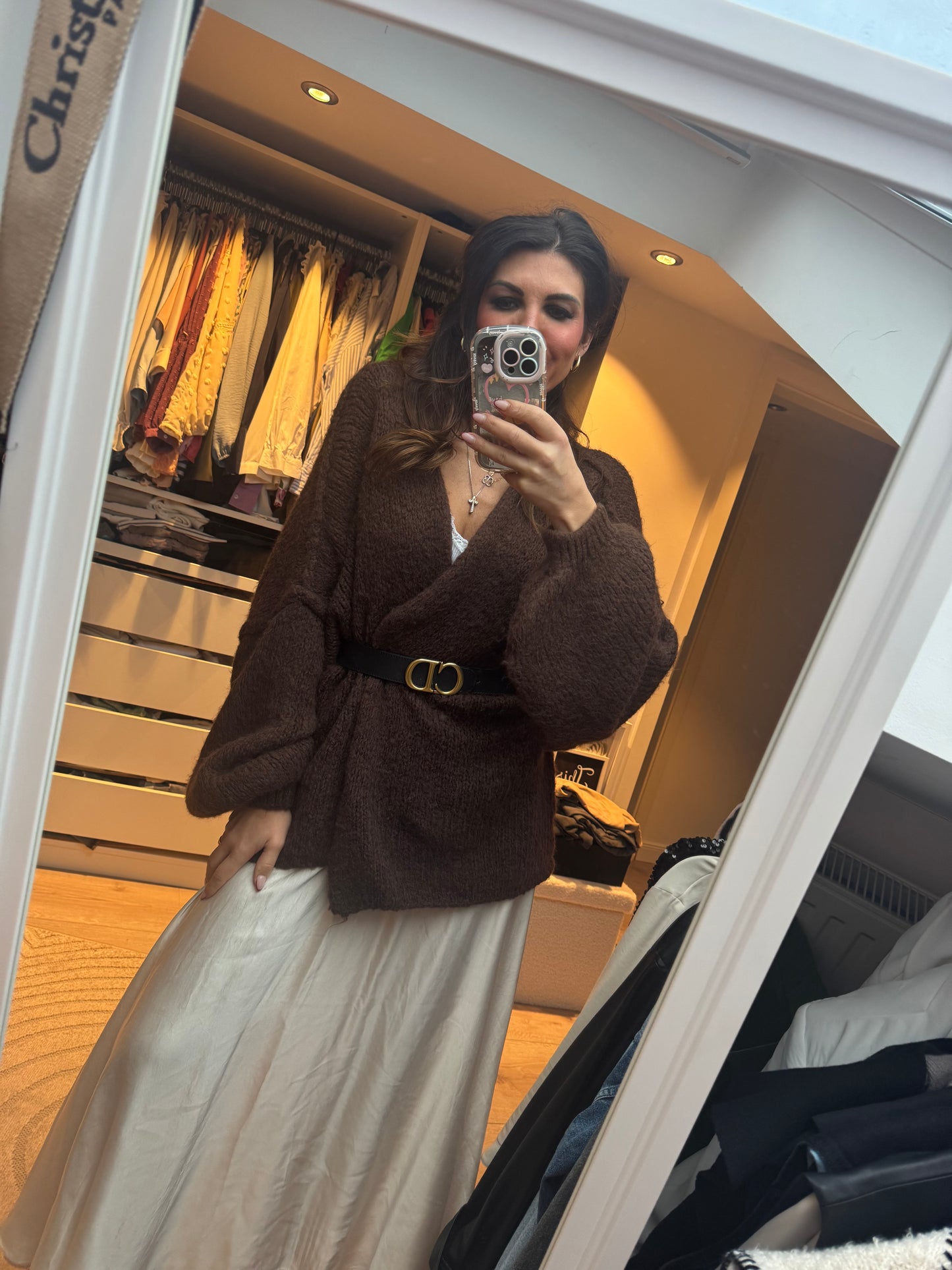 Cardigan braun "GIUSI"