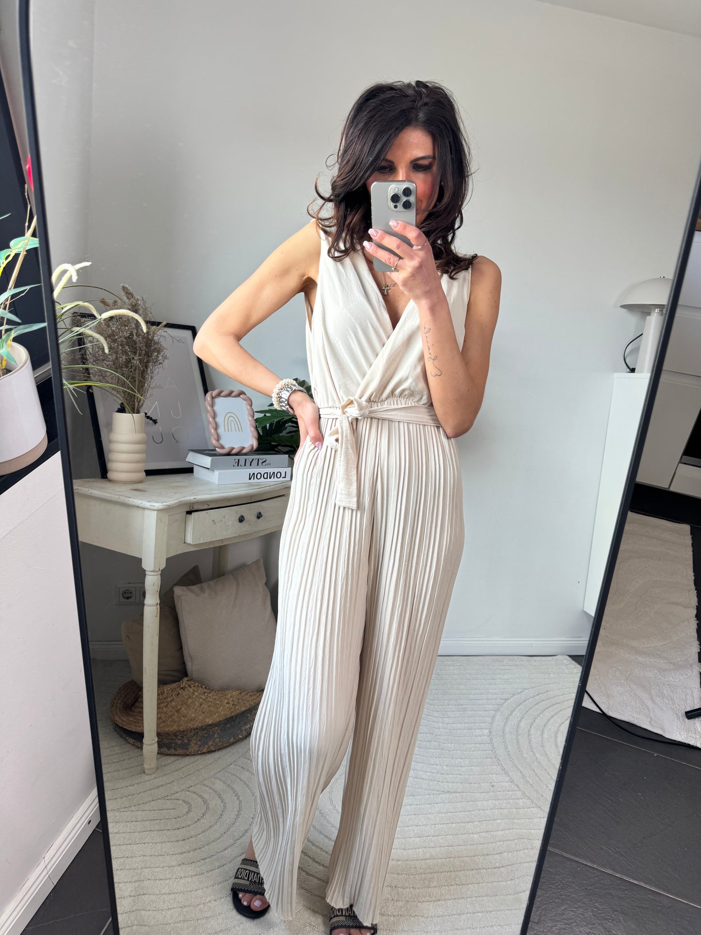 Jumpsuit beige "FERNANDA"