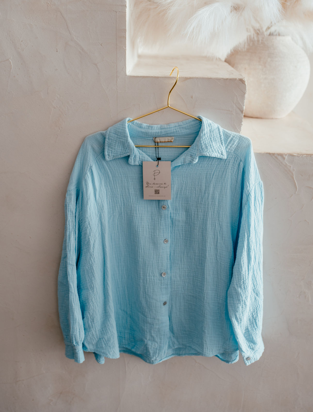 Bluse Musselin kurz "TERESA"