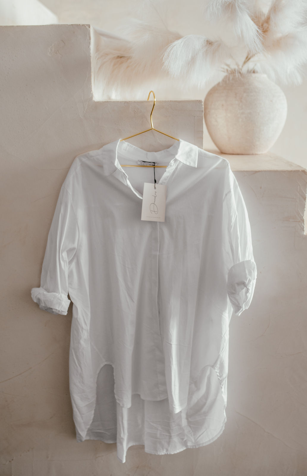 Maxilongbluse Baumwolle "SERENA"