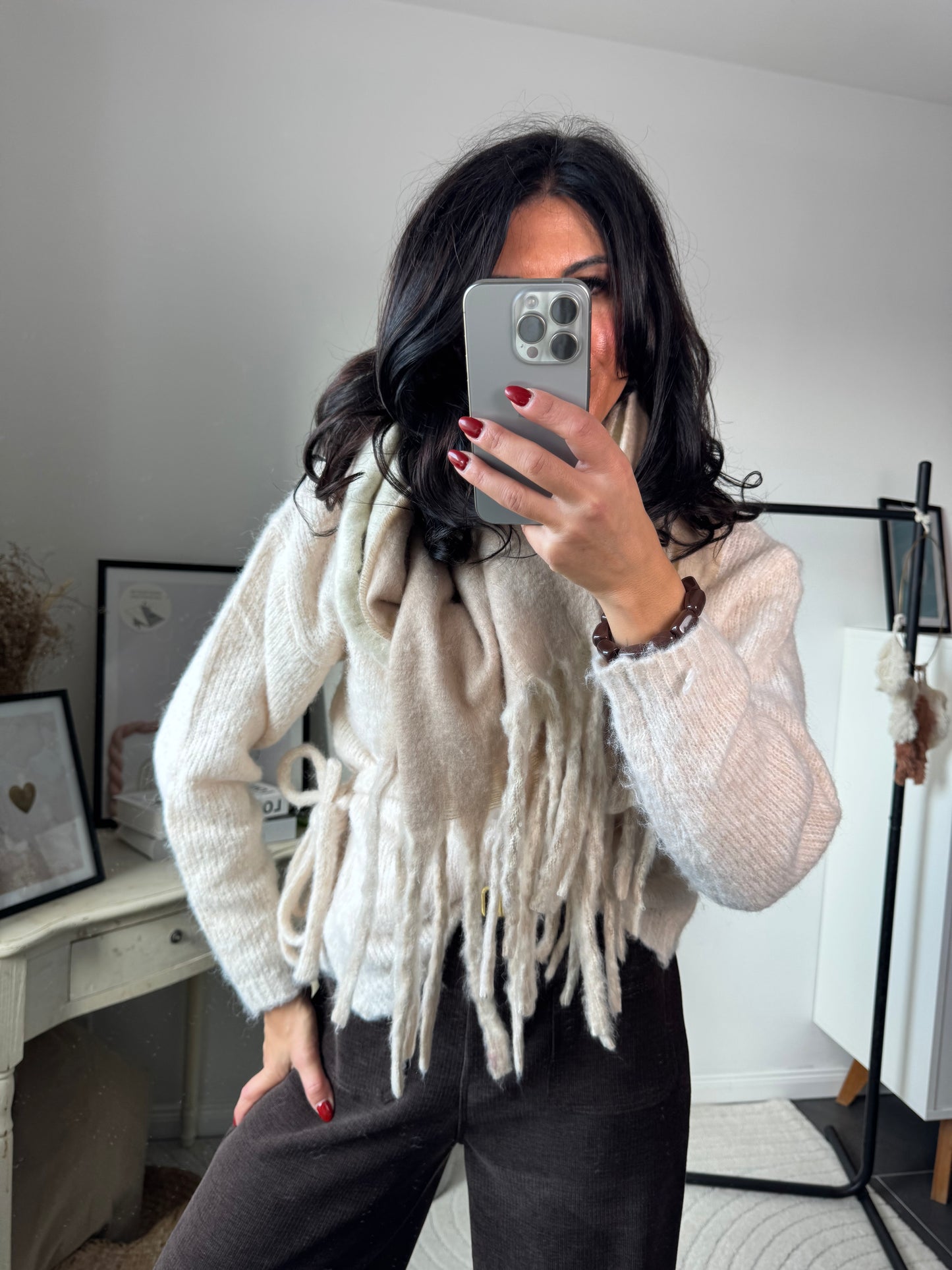 Schal "Soft beige Dream"