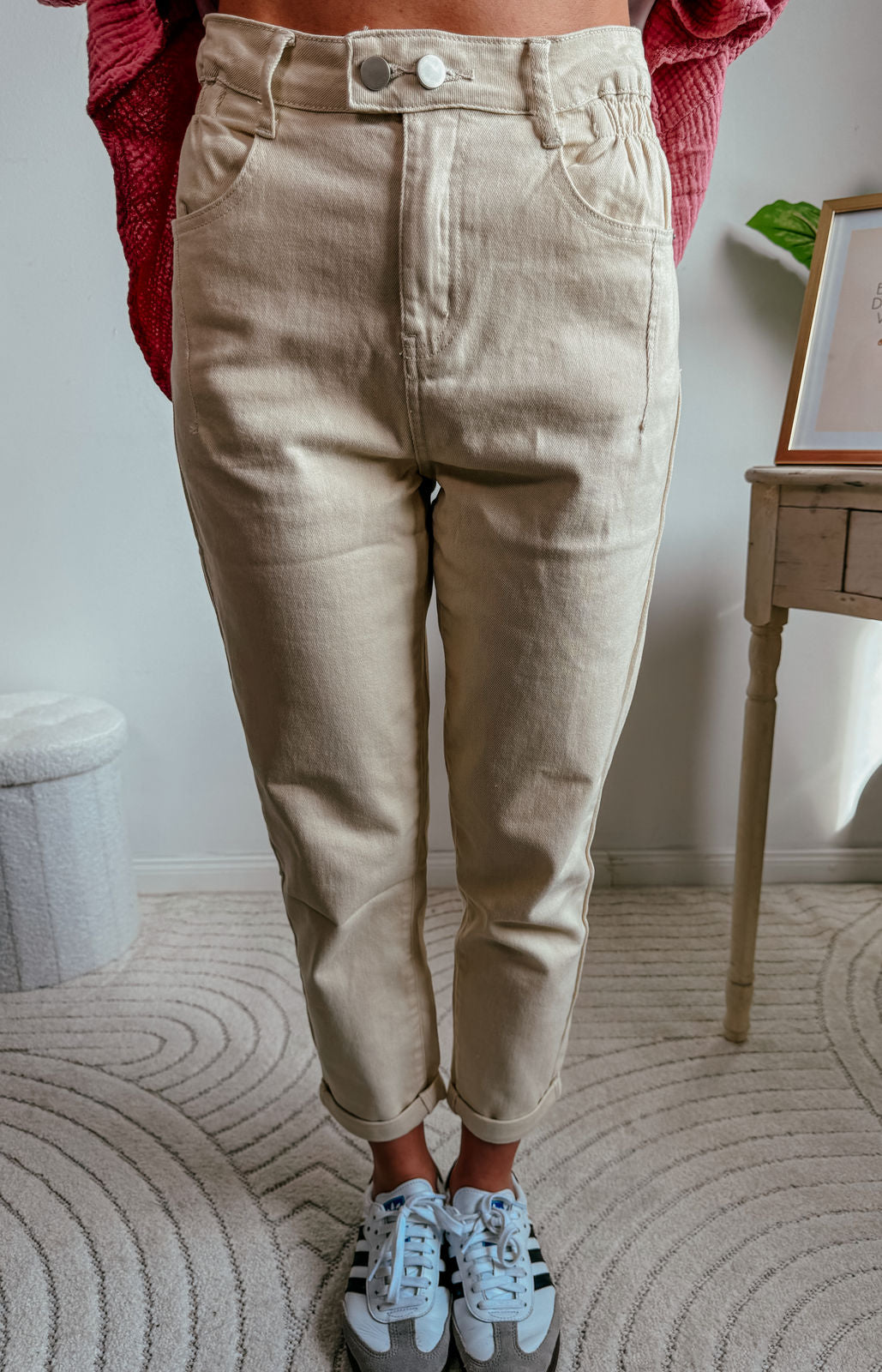 Hose beige "ALESSANDRA"