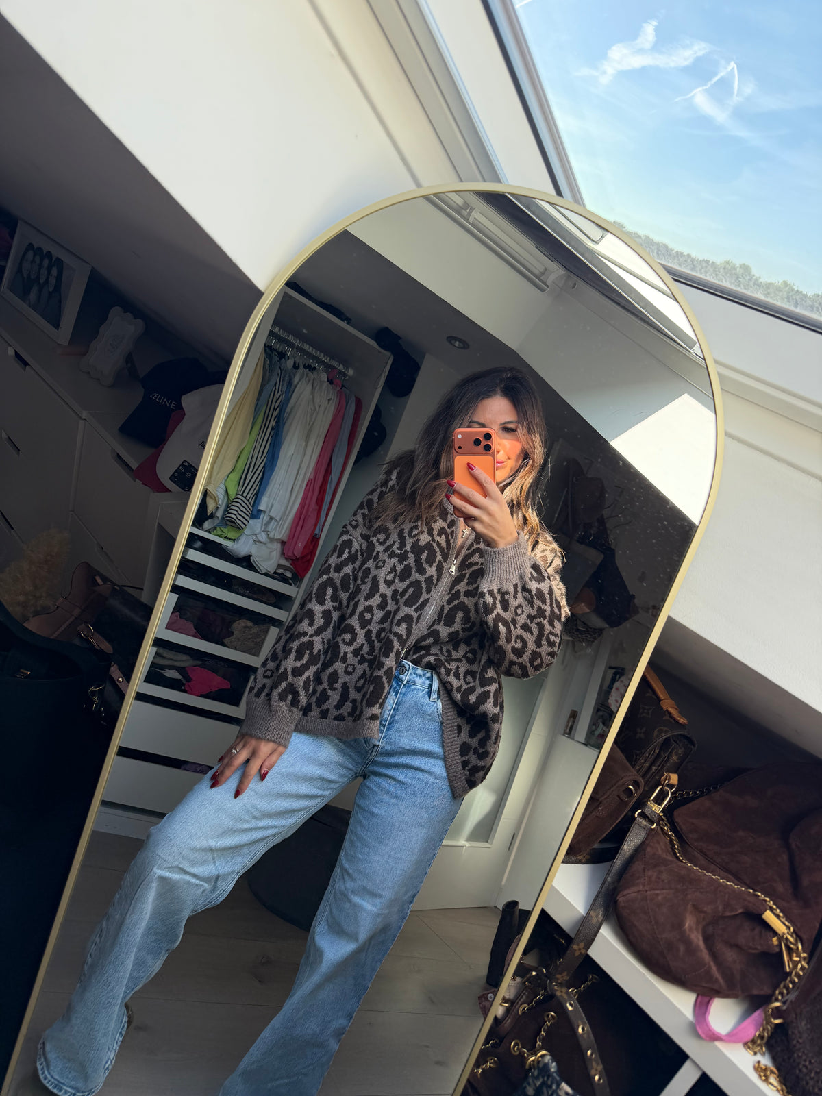 Cardigan “Leoparda"