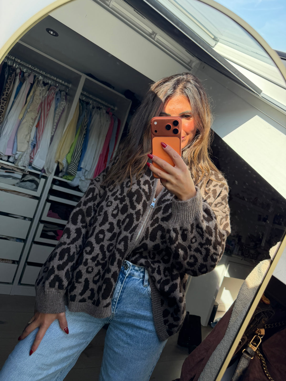 Cardigan “Leoparda"