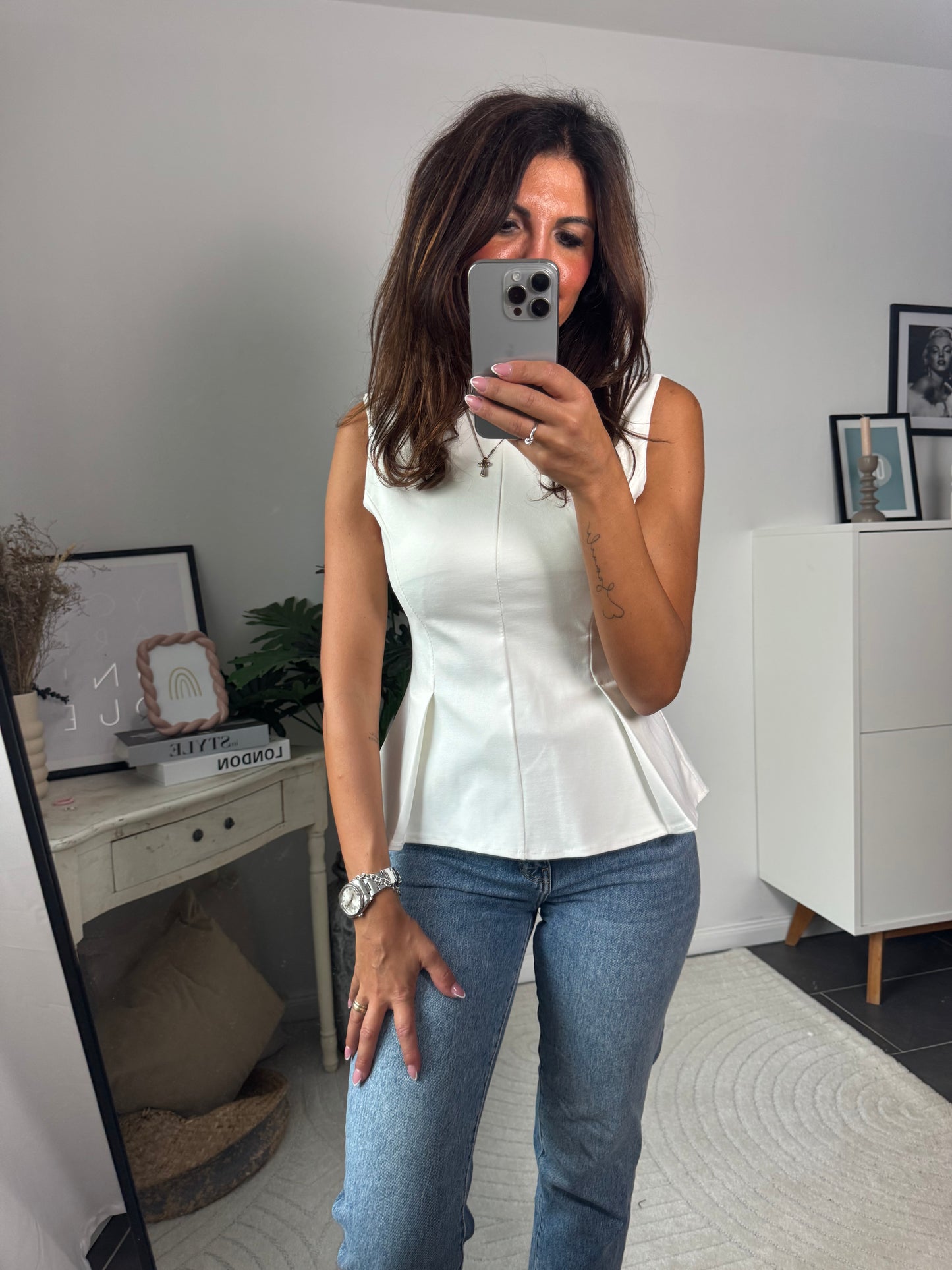 Top weiß "Valentina Chic"
