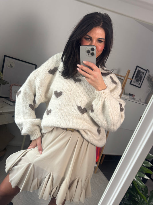 Pullover Creme  "Amore"