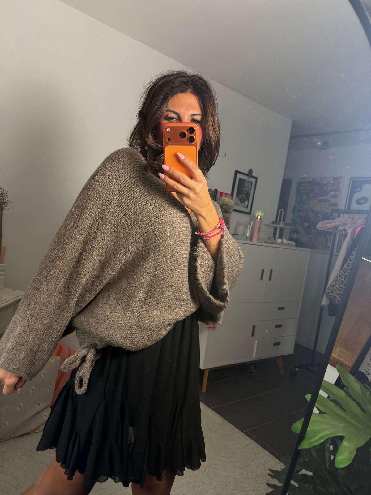 Pullover Taupe "Serena"