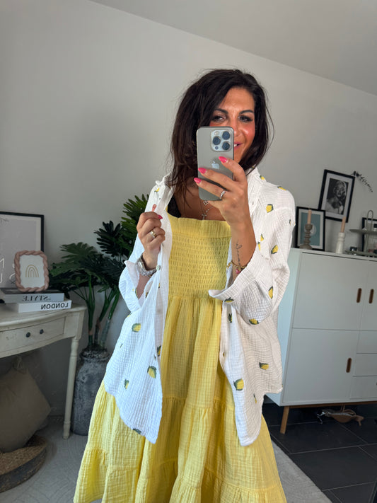 Musselinbluse "LIMONE"