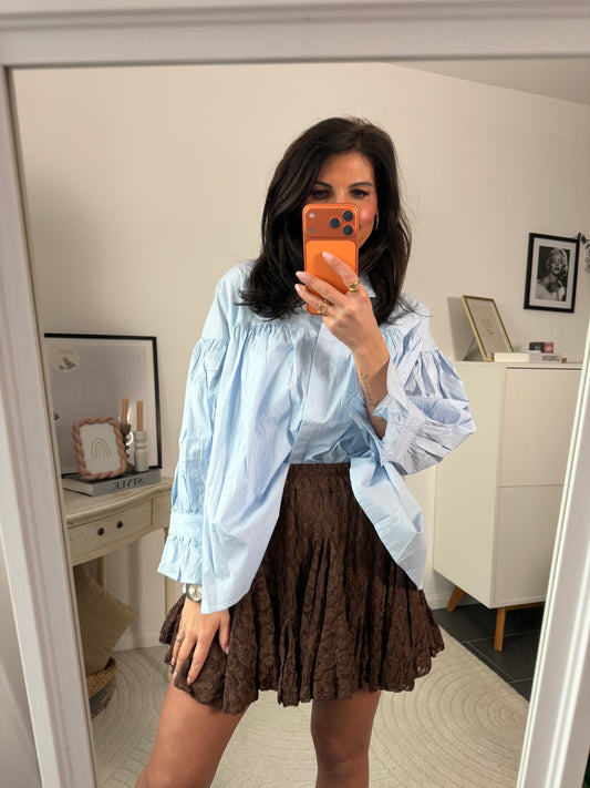 Bluse "Romantica Celeste"