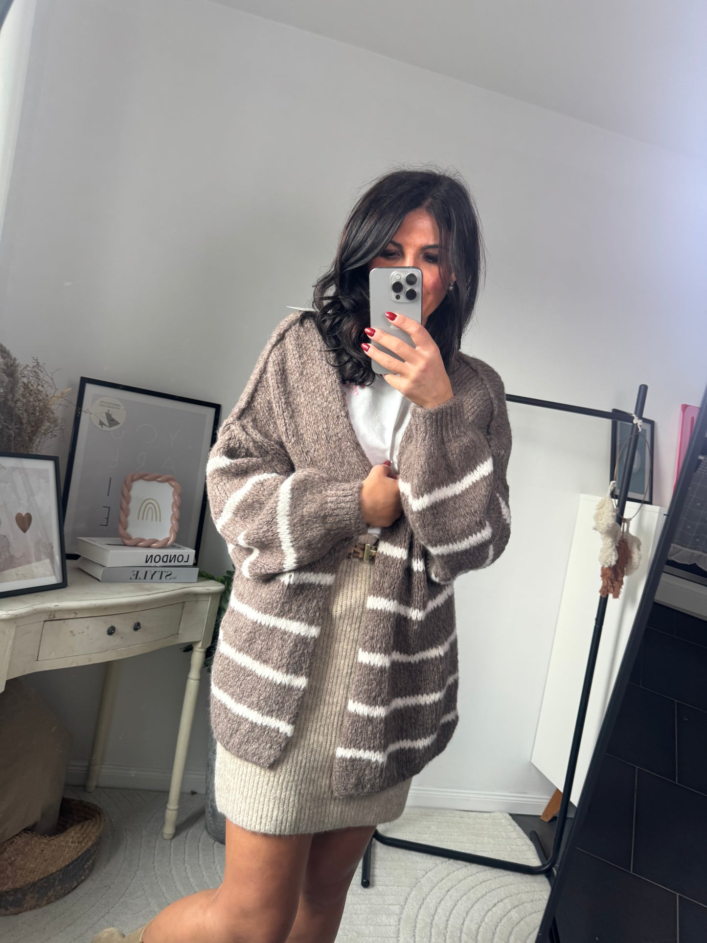 Cardigan Oversize "Caffè Latte"
