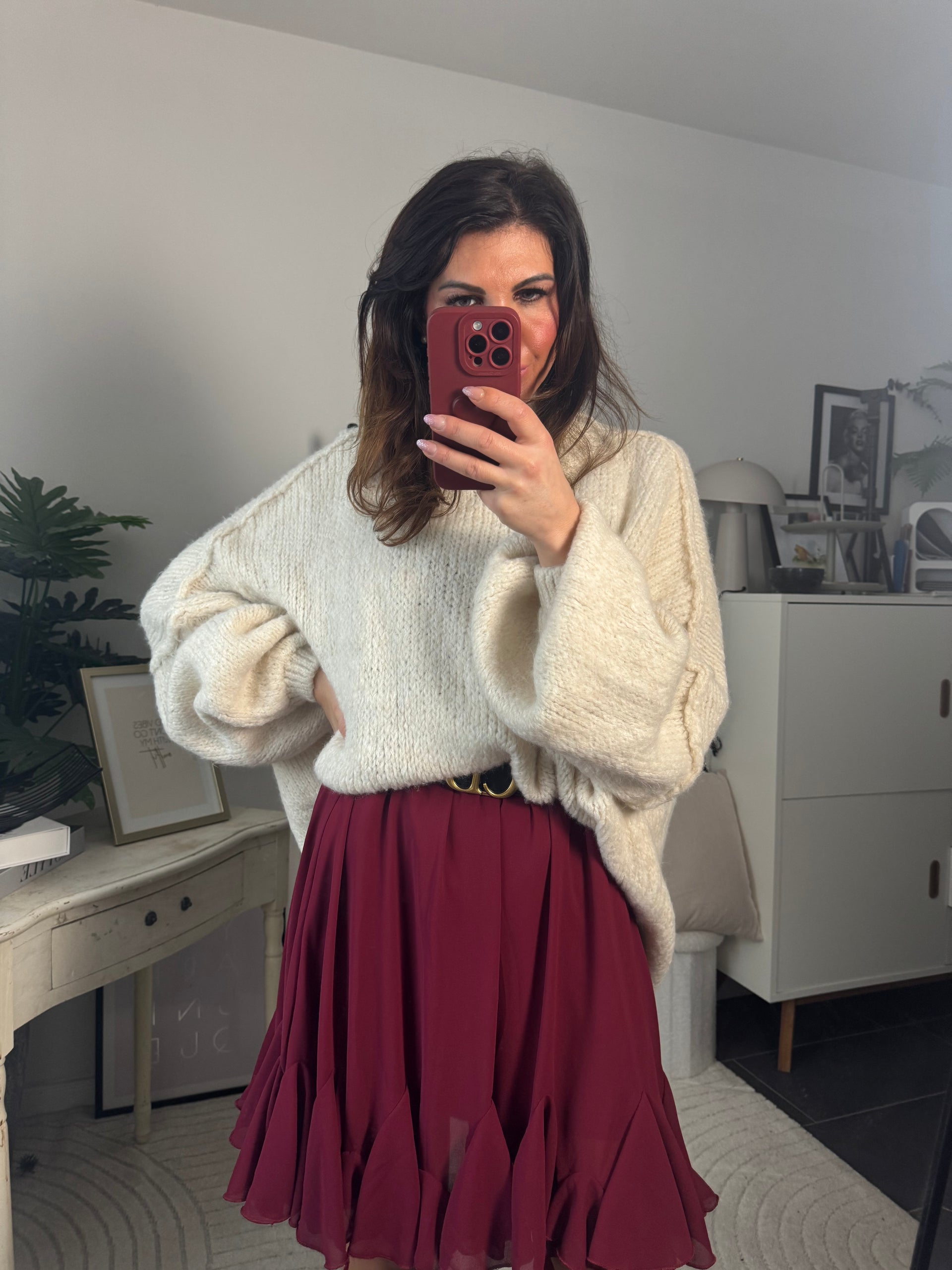 Süsser Rock burgundy "ANNABELLA"