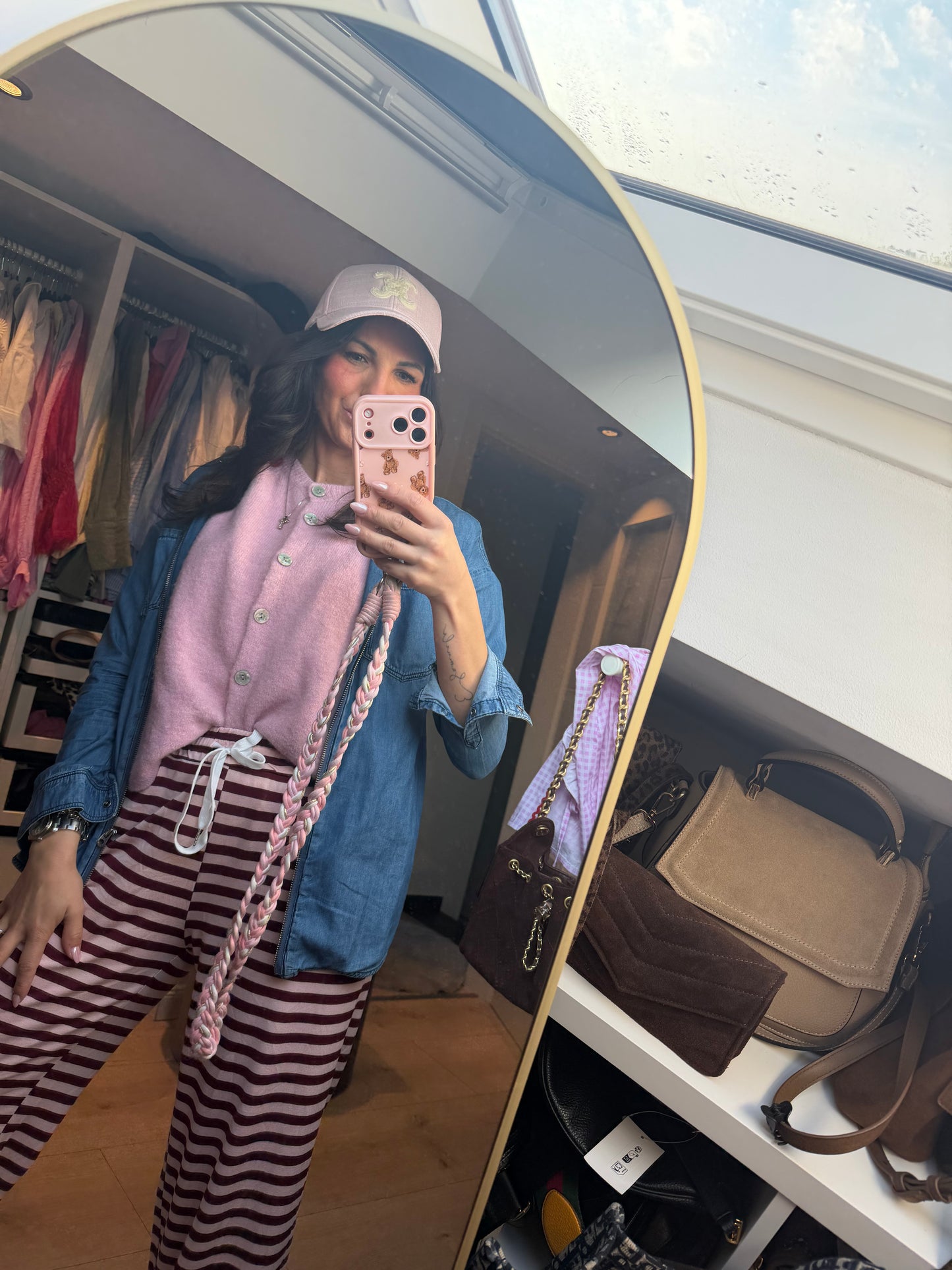 Hose "Rosso Stripe Flow"
