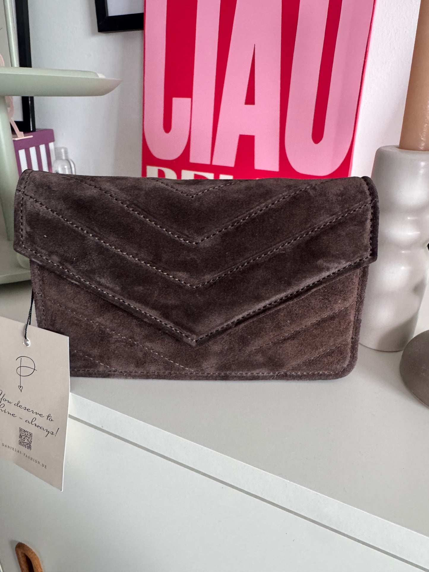 Clutch mocha "Dolce Vita"