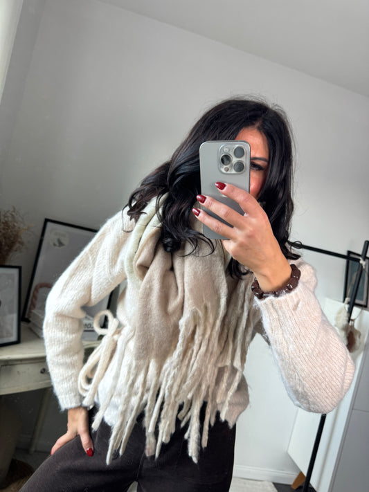 Schal "Soft beige Dream"