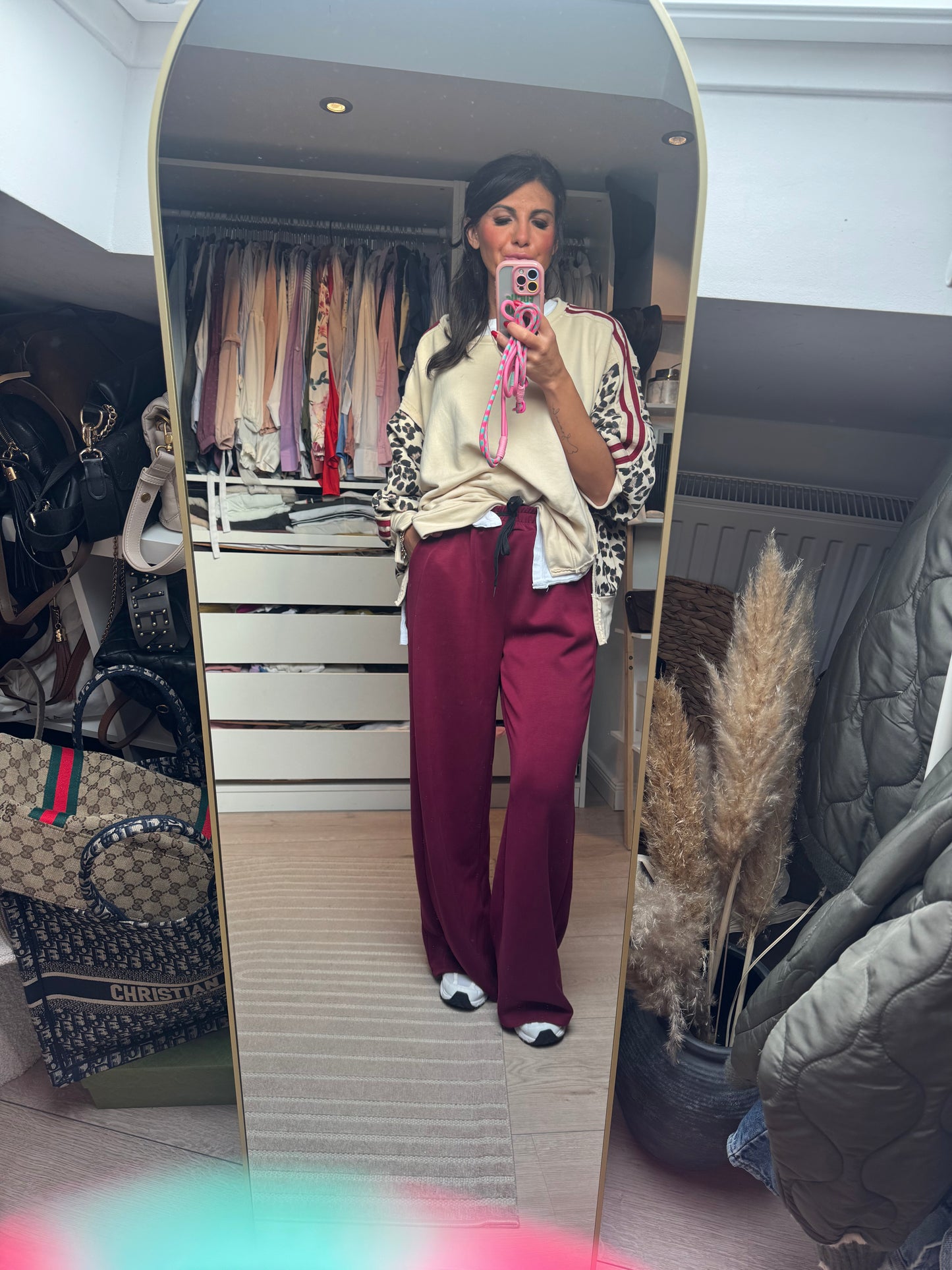 Jogginghose burgundy "Chiara"