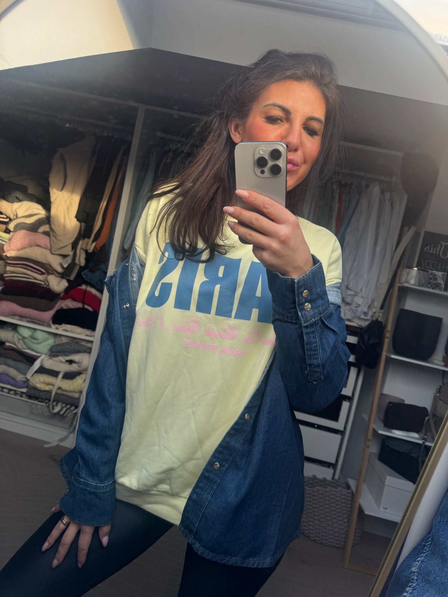 Pullover gelb  "Paris"