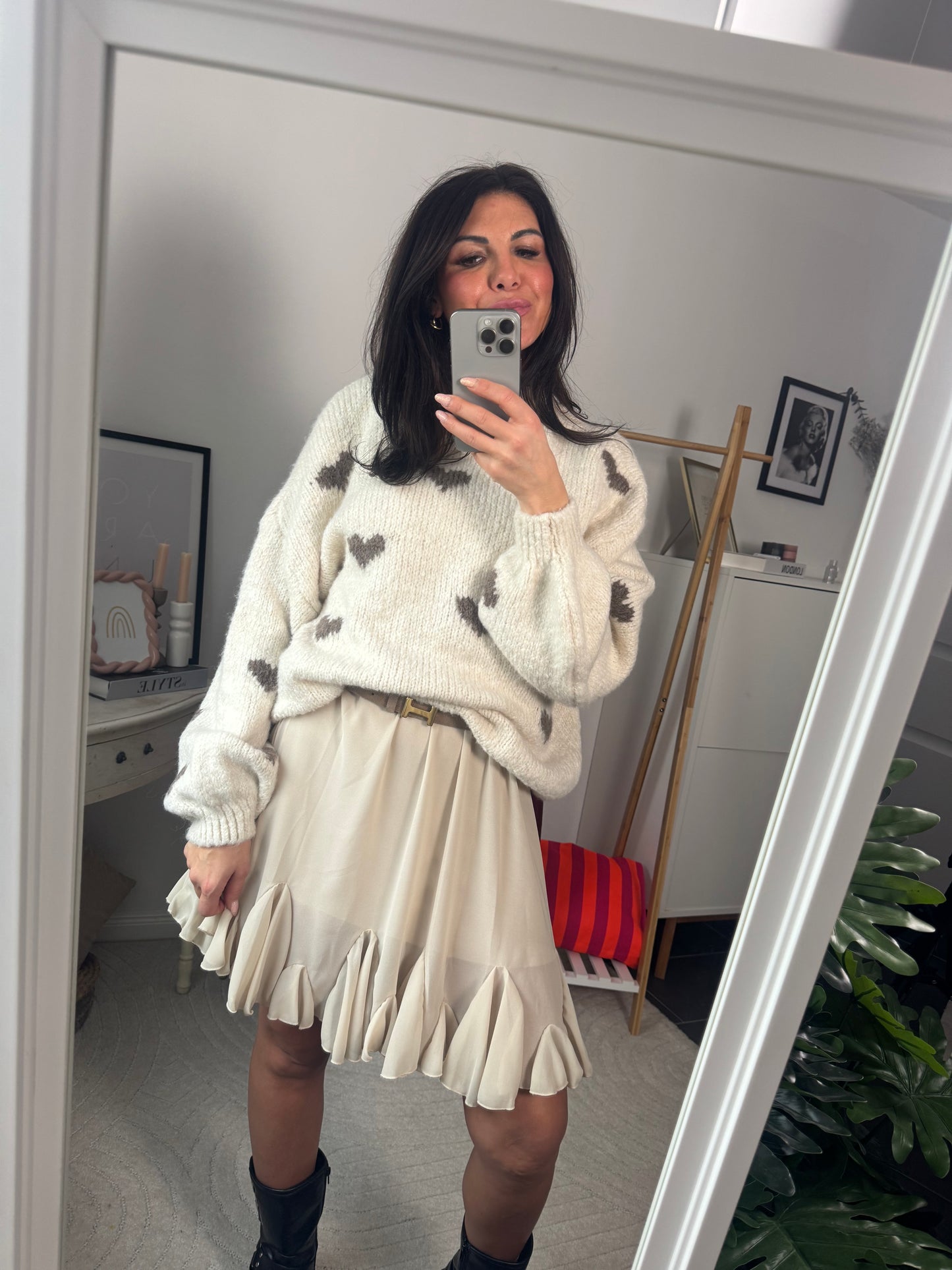 Pullover Creme  "Amore"