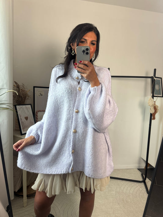 Cardigan flieder  "Giulia"