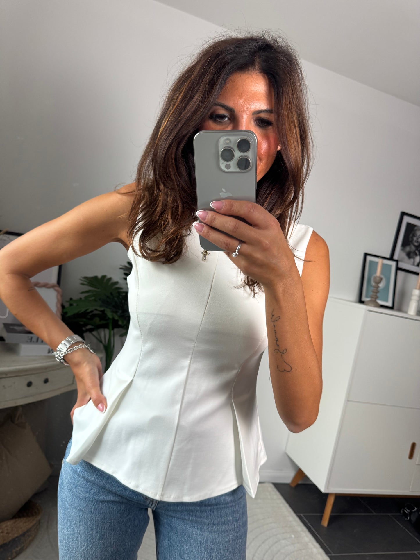 Top weiß "Valentina Chic"