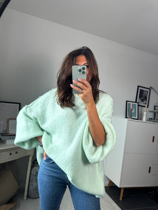 Pullover Oversize mint "Mirella"