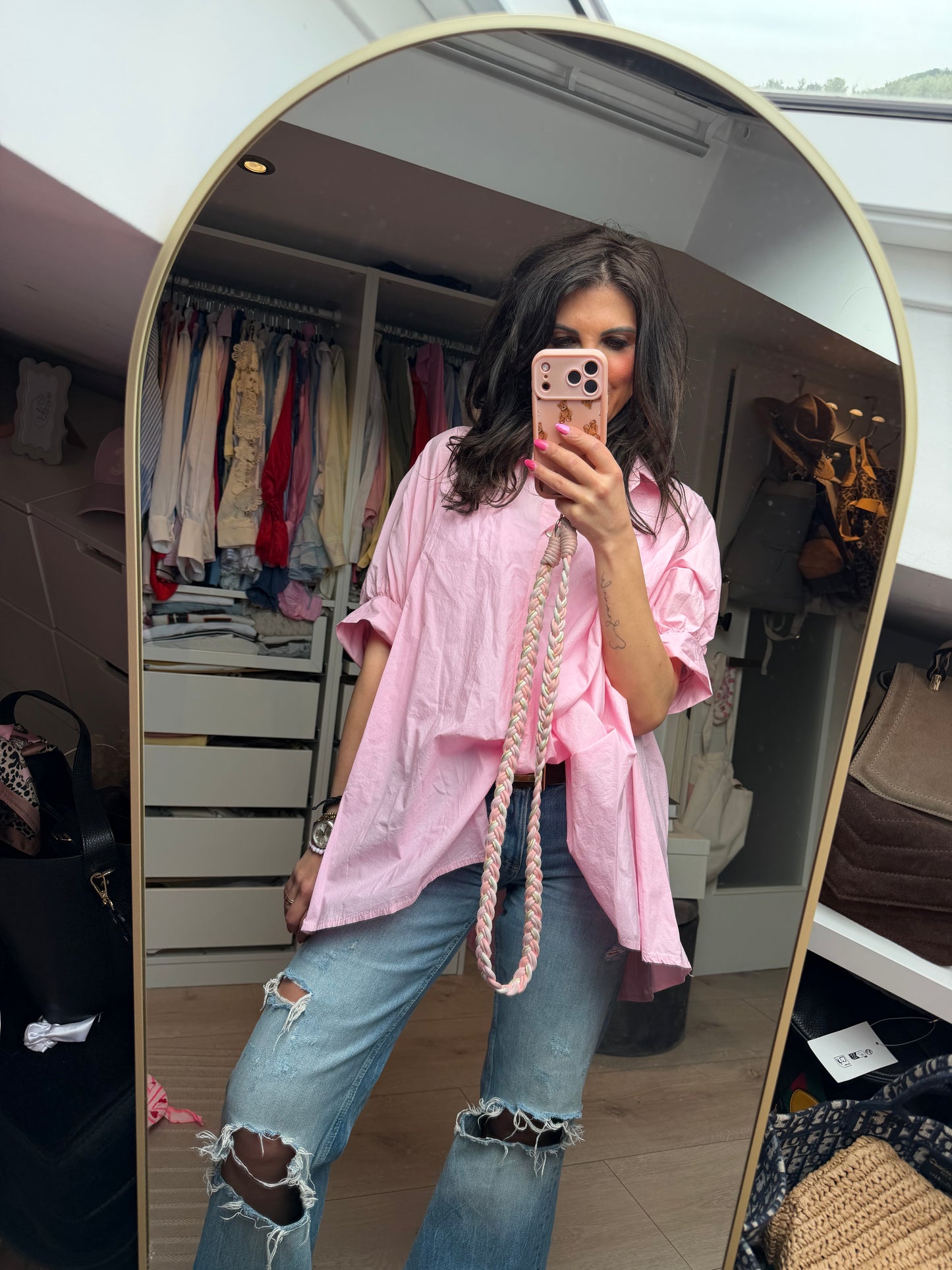 Bluse "Rosa Nuvola"