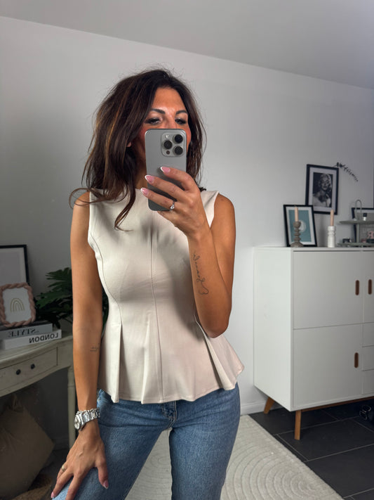 Top Beige  "Valentina Chic"