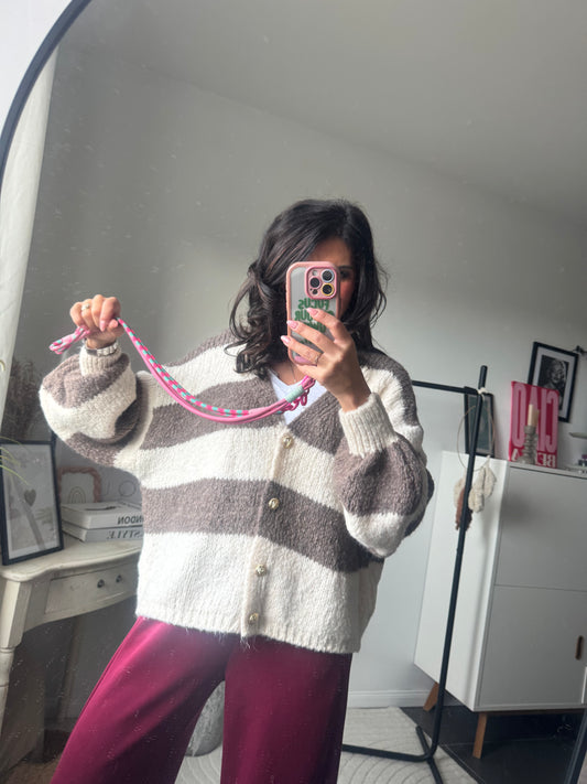 Cardigan "Latte e Biscotto"