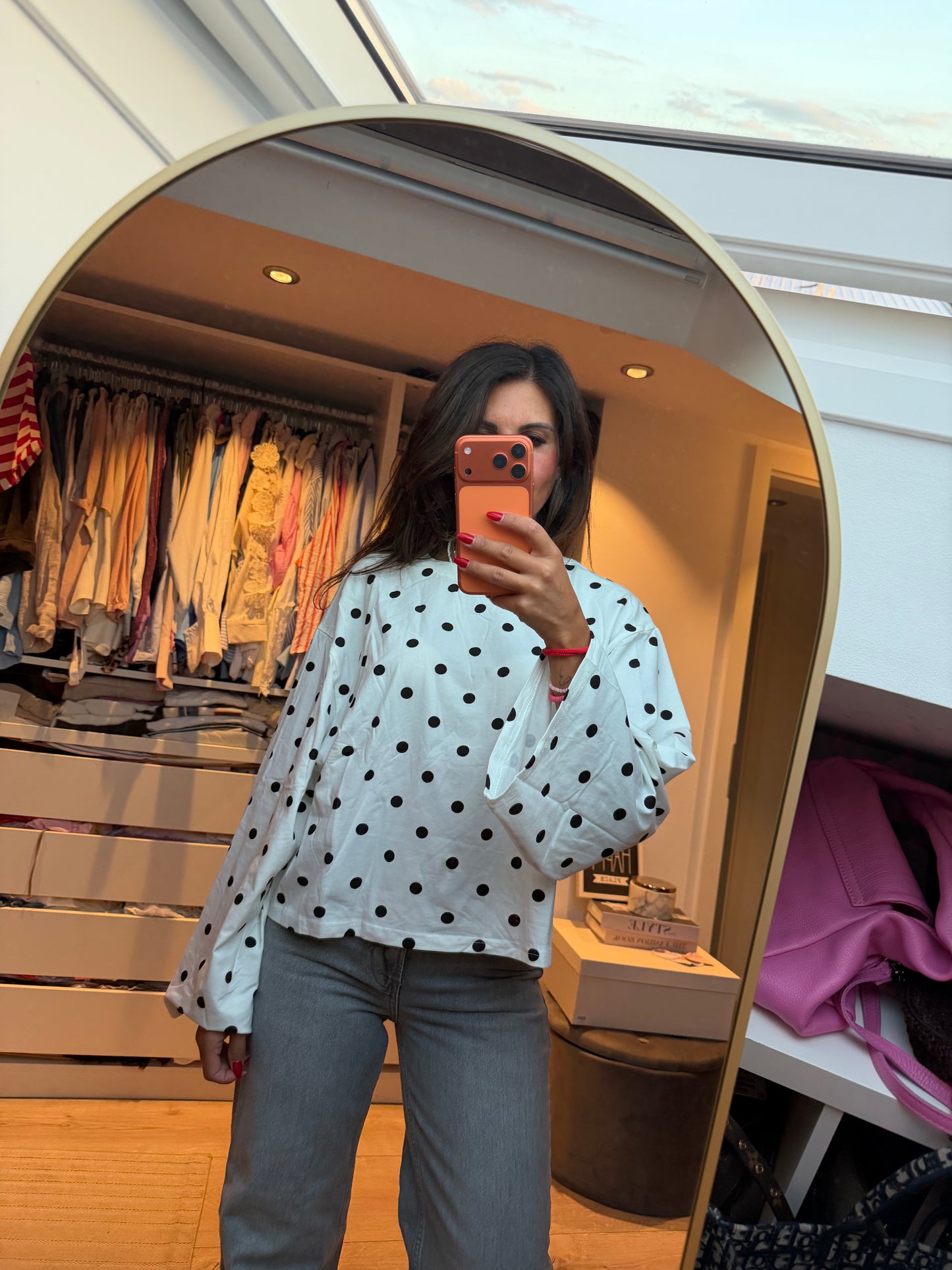 Longsleeve "Polka Dot Chic"