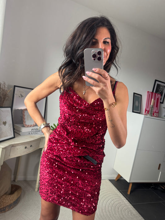 Top "Rosso Luminoso"