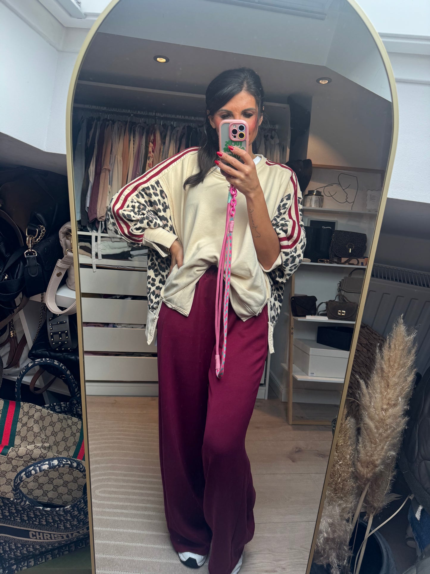 Jogginghose burgundy "Chiara"