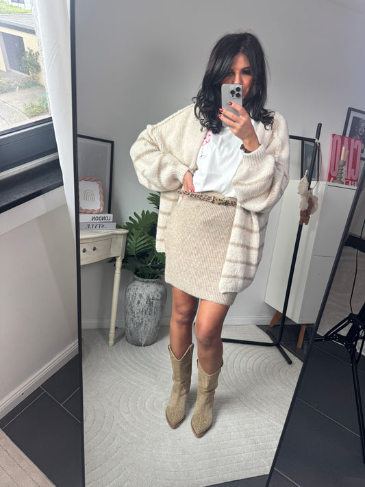 Rock Strick beige "Milano Soft"