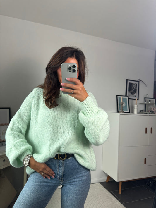 Pullover mint kurz "Riccione"
