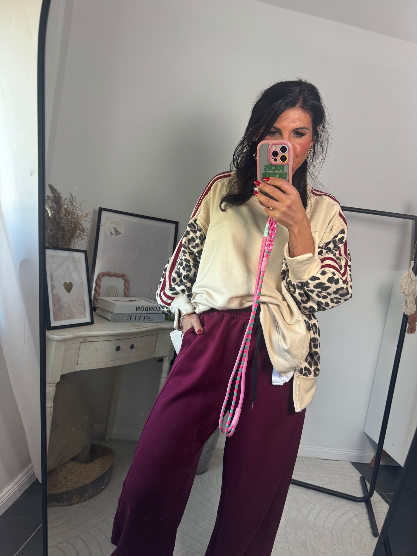 Jogginghose burgundy "Chiara"