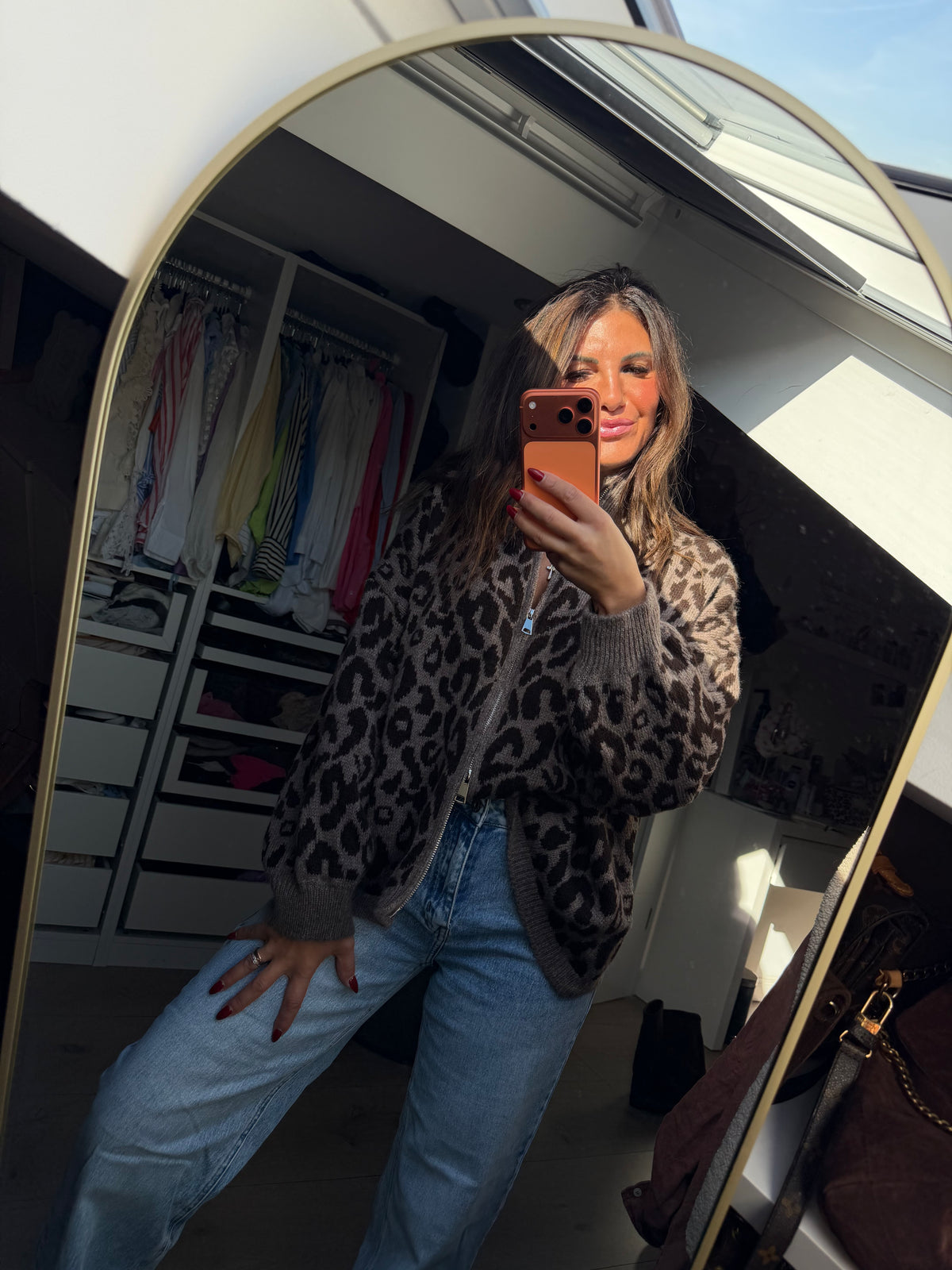 Cardigan “Leoparda"