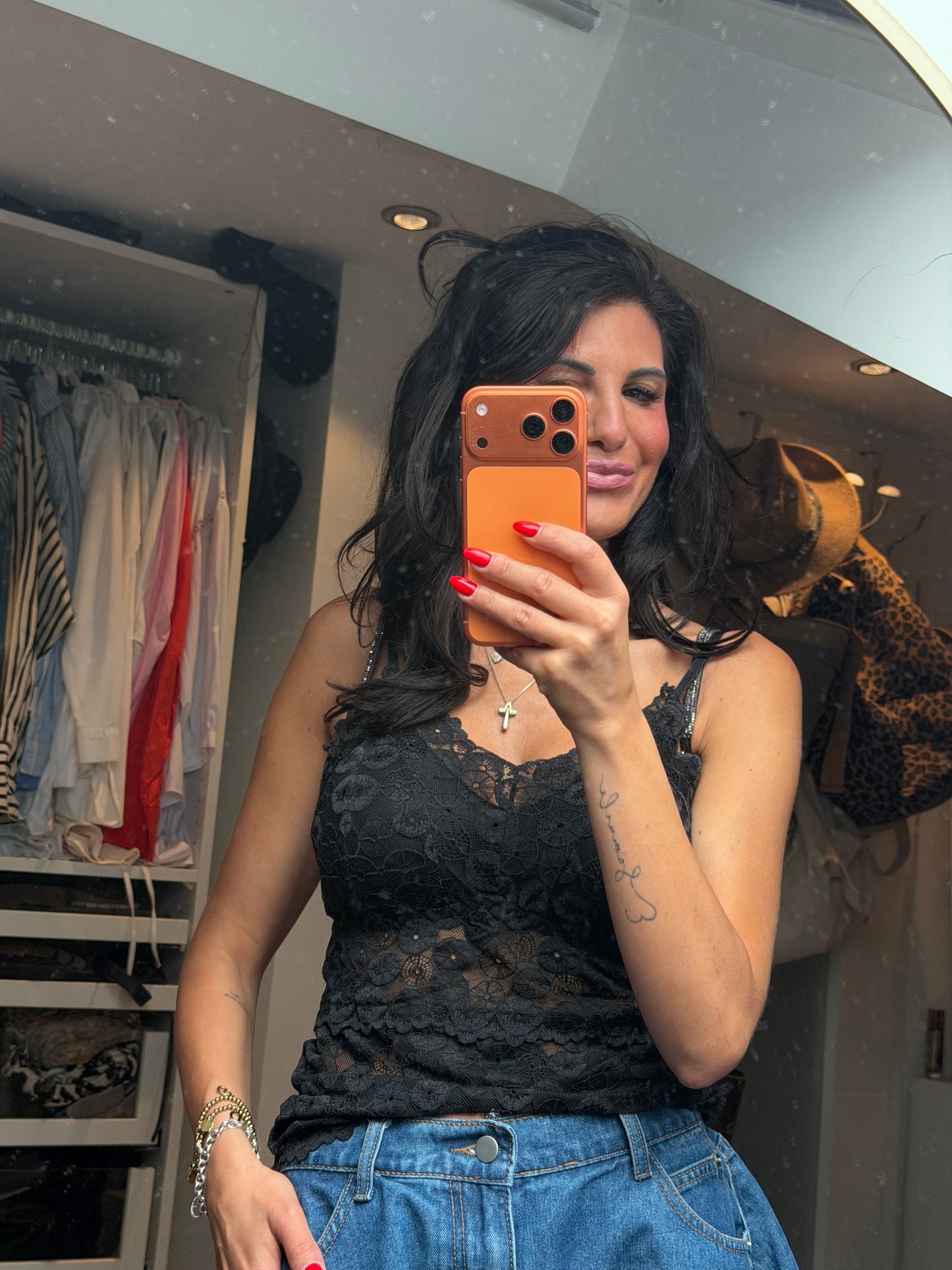 Top "Lace Comfort Schwarz"