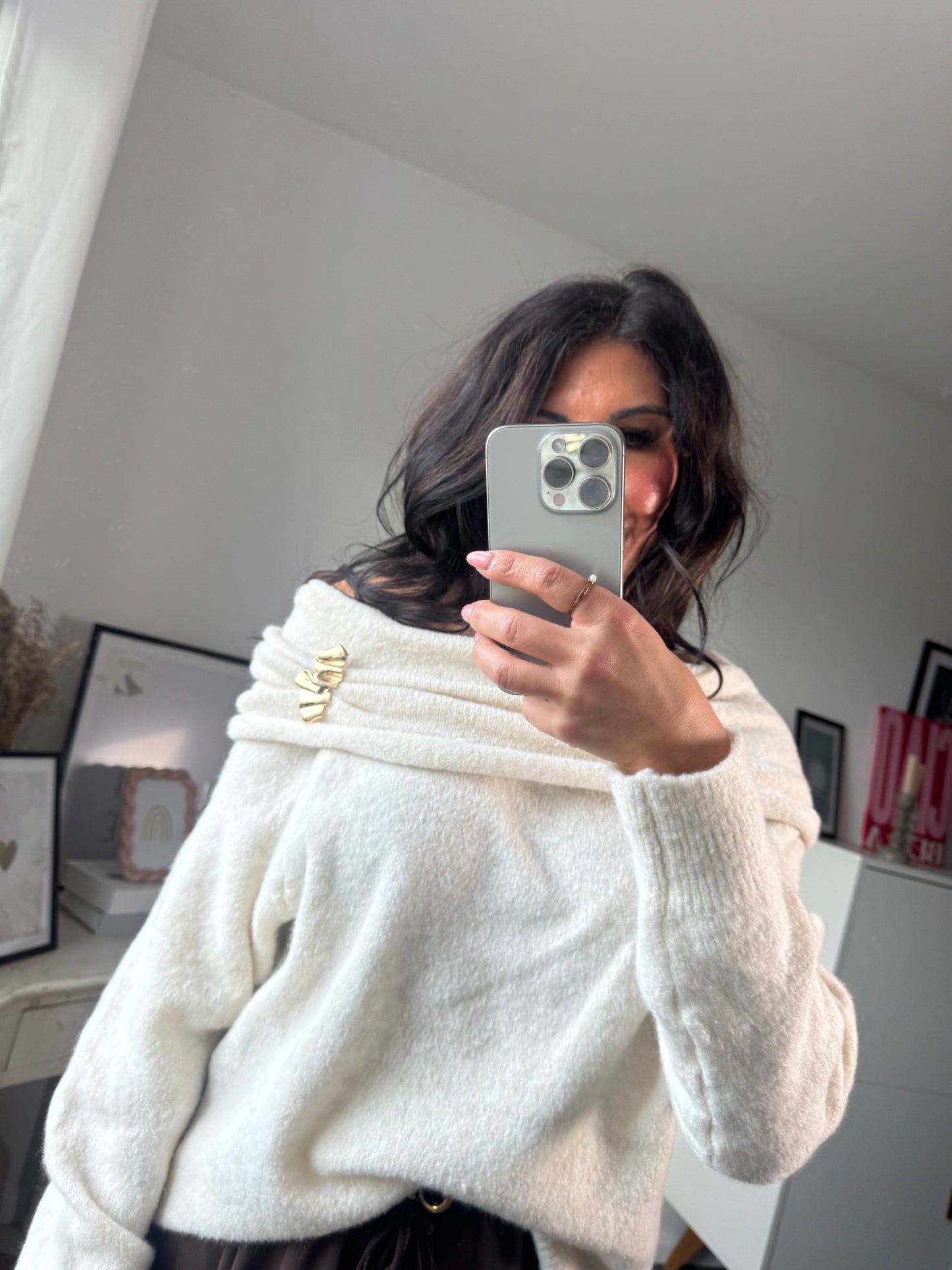 Pullover "Avorio Elegante "